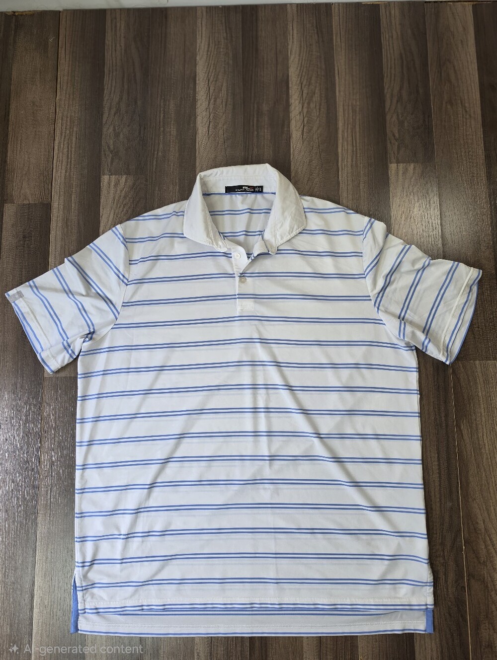 RLX Ralph Lauren Striped Performance Golf Polo Shirt Country Club Old Money. XL